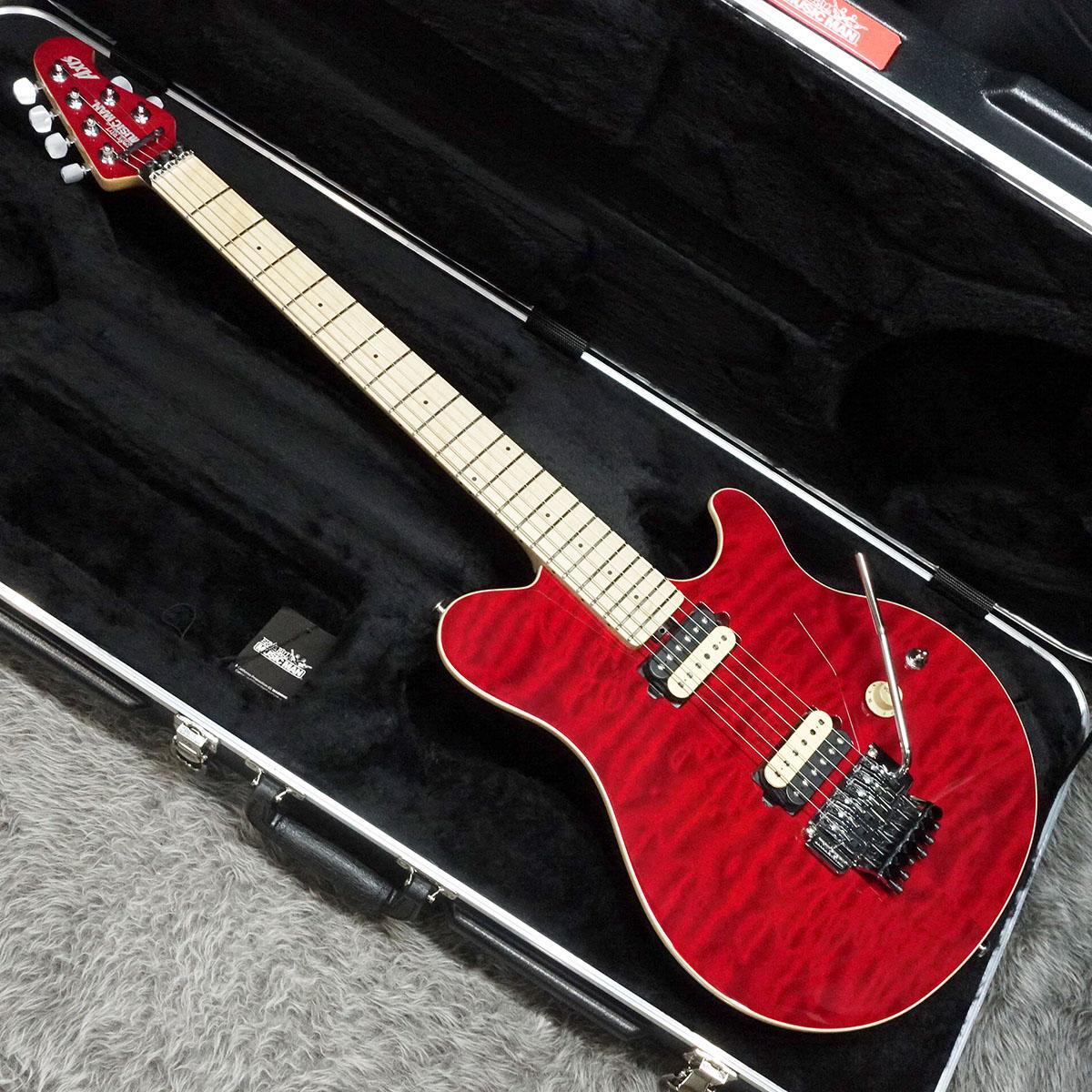 MUSIC MAN KID Limited AXIS Trans Red Quilted Maple Top Matching Head【在庫入れ替え特価!】_画像8