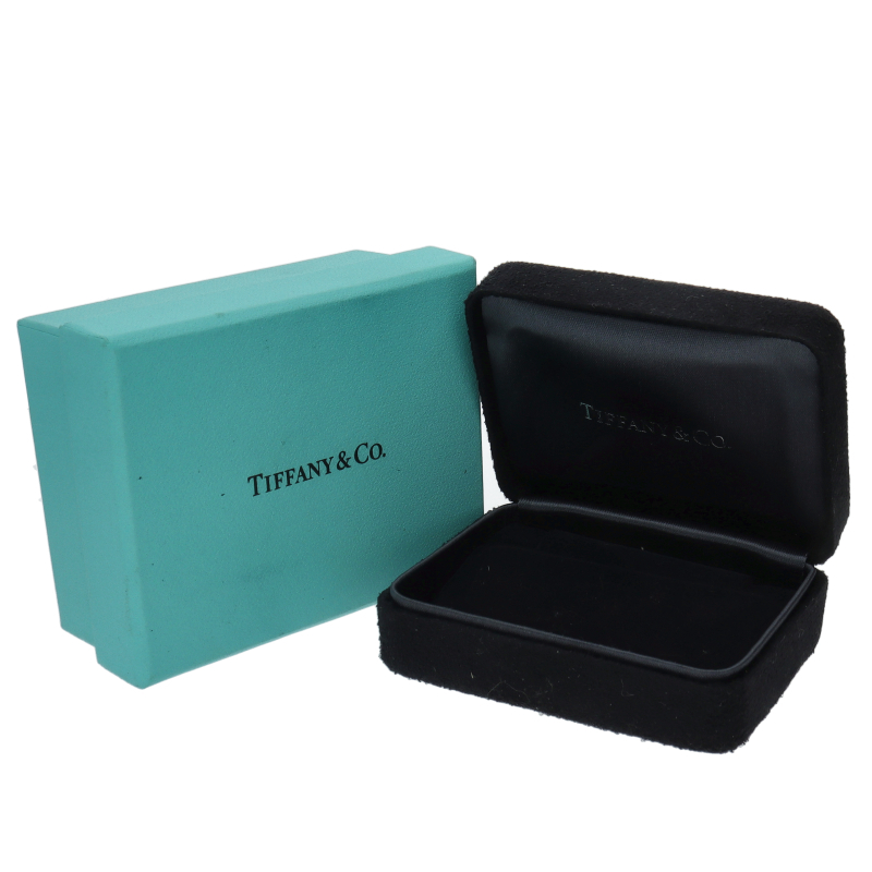 ティファニー コブルストーンダイヤピアス Pt950 レディース 中古_画像3