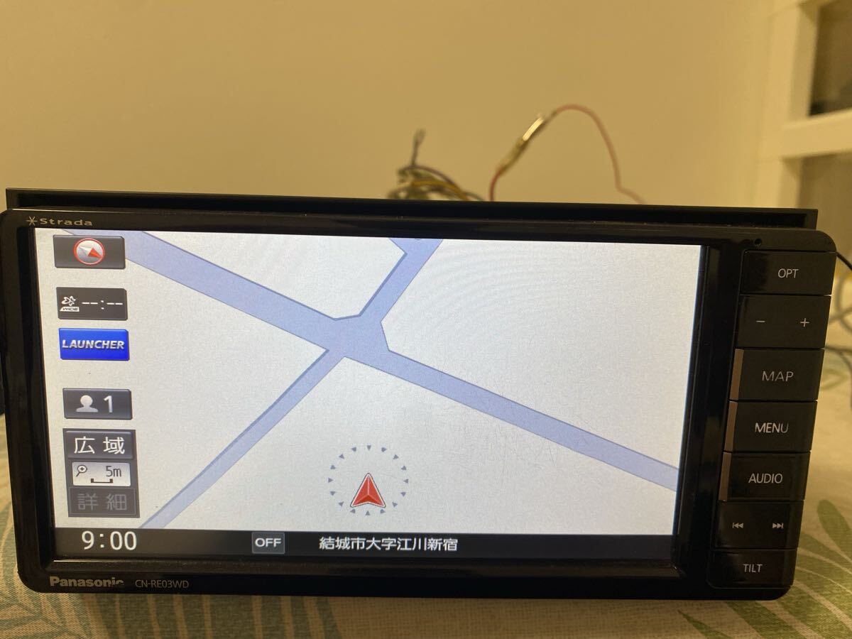 ★ストラーダ Panasonic カーナビCN-RE03WD ★地図データ2016年_画像3