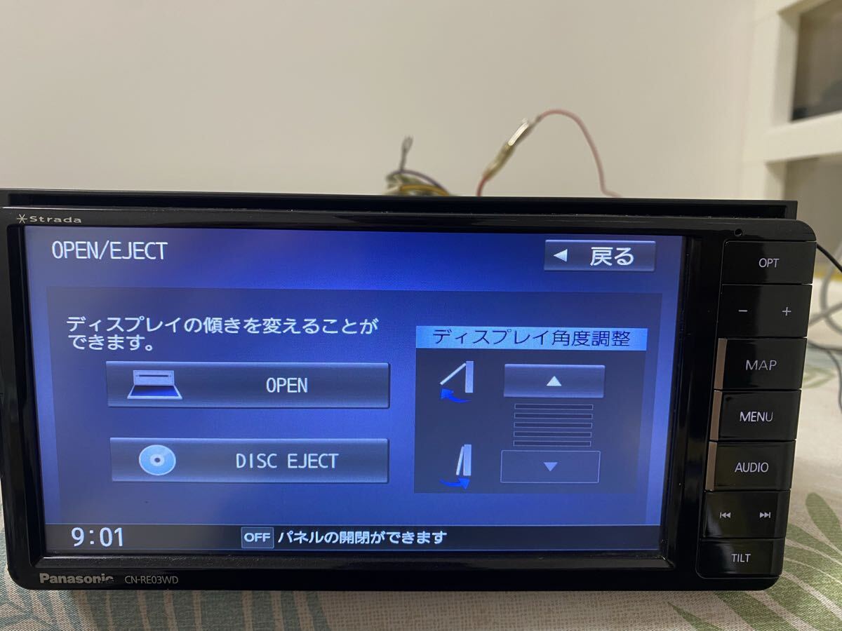 ★ストラーダ Panasonic カーナビCN-RE03WD ★地図データ2016年_画像6