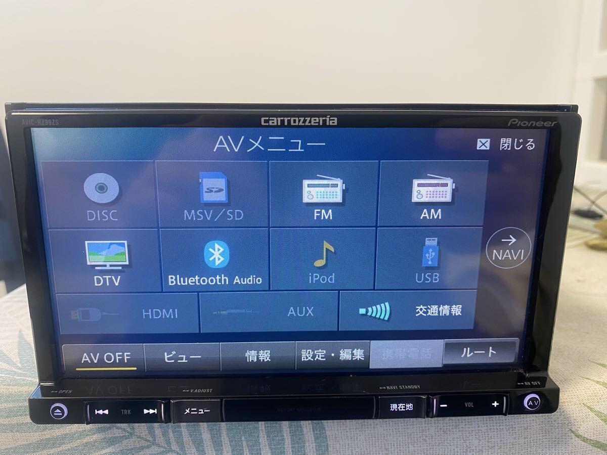★Carrozzeria PioneerカーナビAVIC-RZ99zs★_画像4
