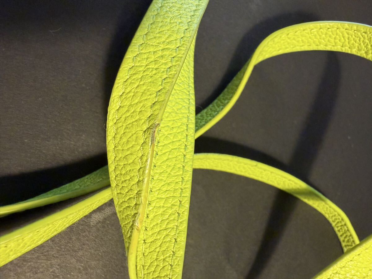 【極美品】Balenciaga カードホルダー 蛍光イエロー BALENCIAGA 2000円から レザーコインケース カードケース _画像5