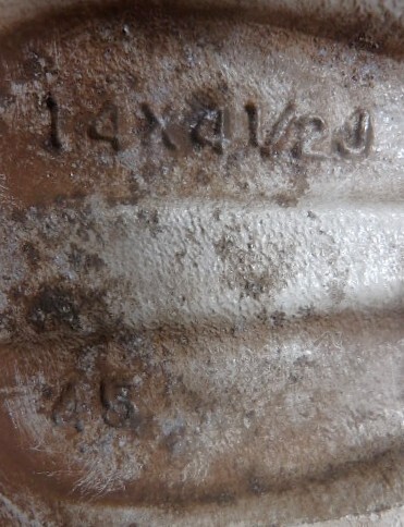 スバル RN1 ステラ 純正 14インチ 14X4.5J +45 アルミ ホイール シルバー 4本_画像2