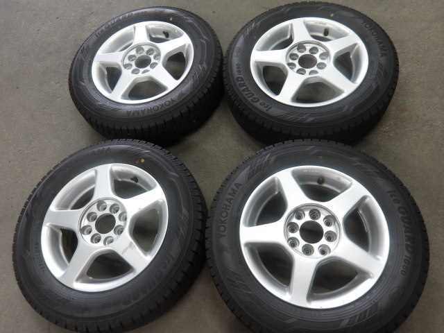 社外 アルミ ホイール 14インチ 14X5J +35 4H PCD100/114.3・2024年製 165/70R14 iG60 スタッドレスタイヤ付 4本_画像1