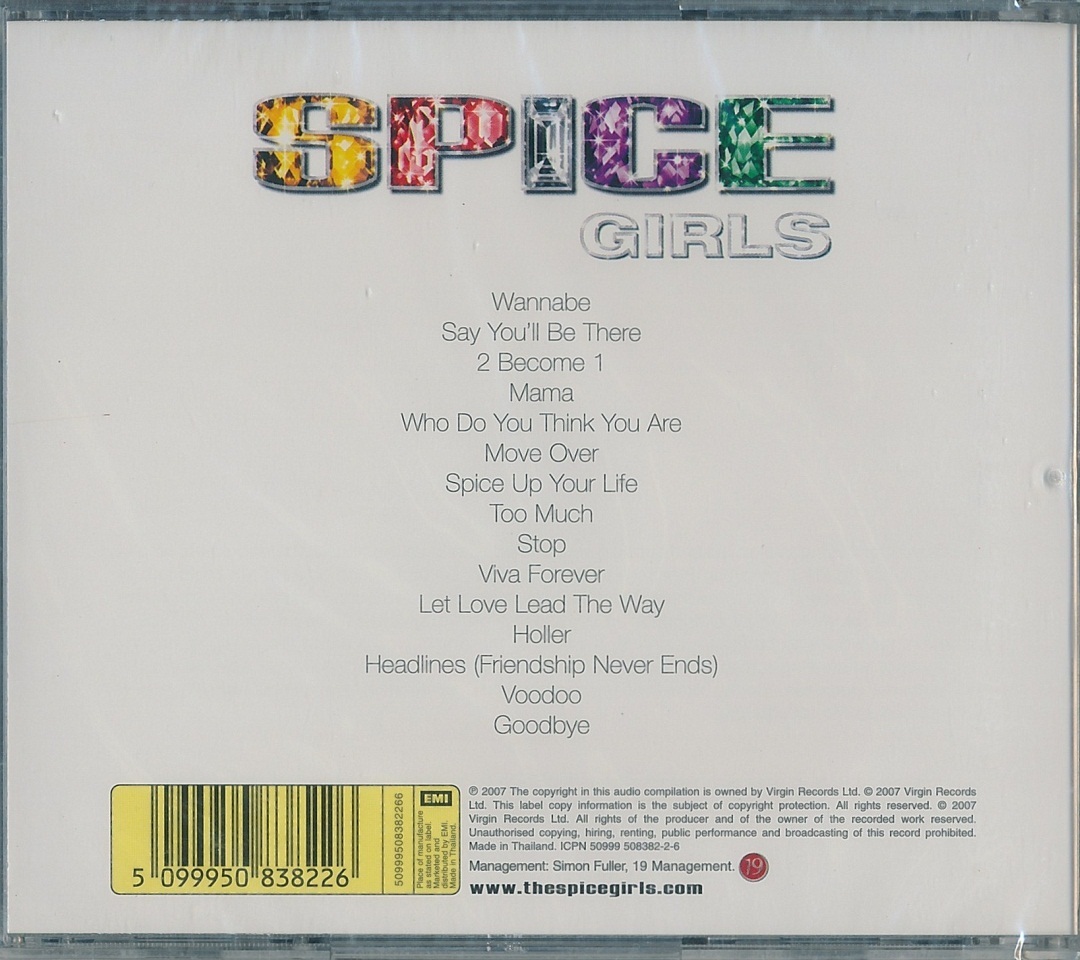新品 CD SPICE GIRLS GREATEST HITS EMI THAILAND_画像2