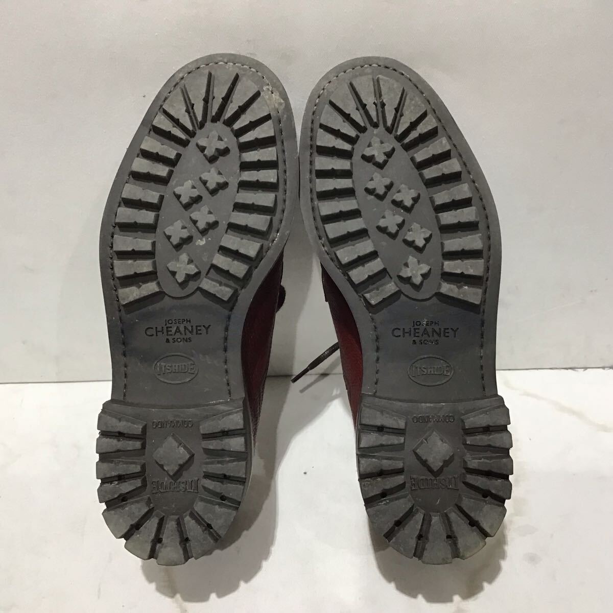 ts20251003【JOSEPH CHEANEY】 ジョセフチーニー CAIRNGORM 2 ケンゴン BURGUNDY ドレスシューズ メンズ ビジネスシューズ 革靴 uk6.5 _画像5