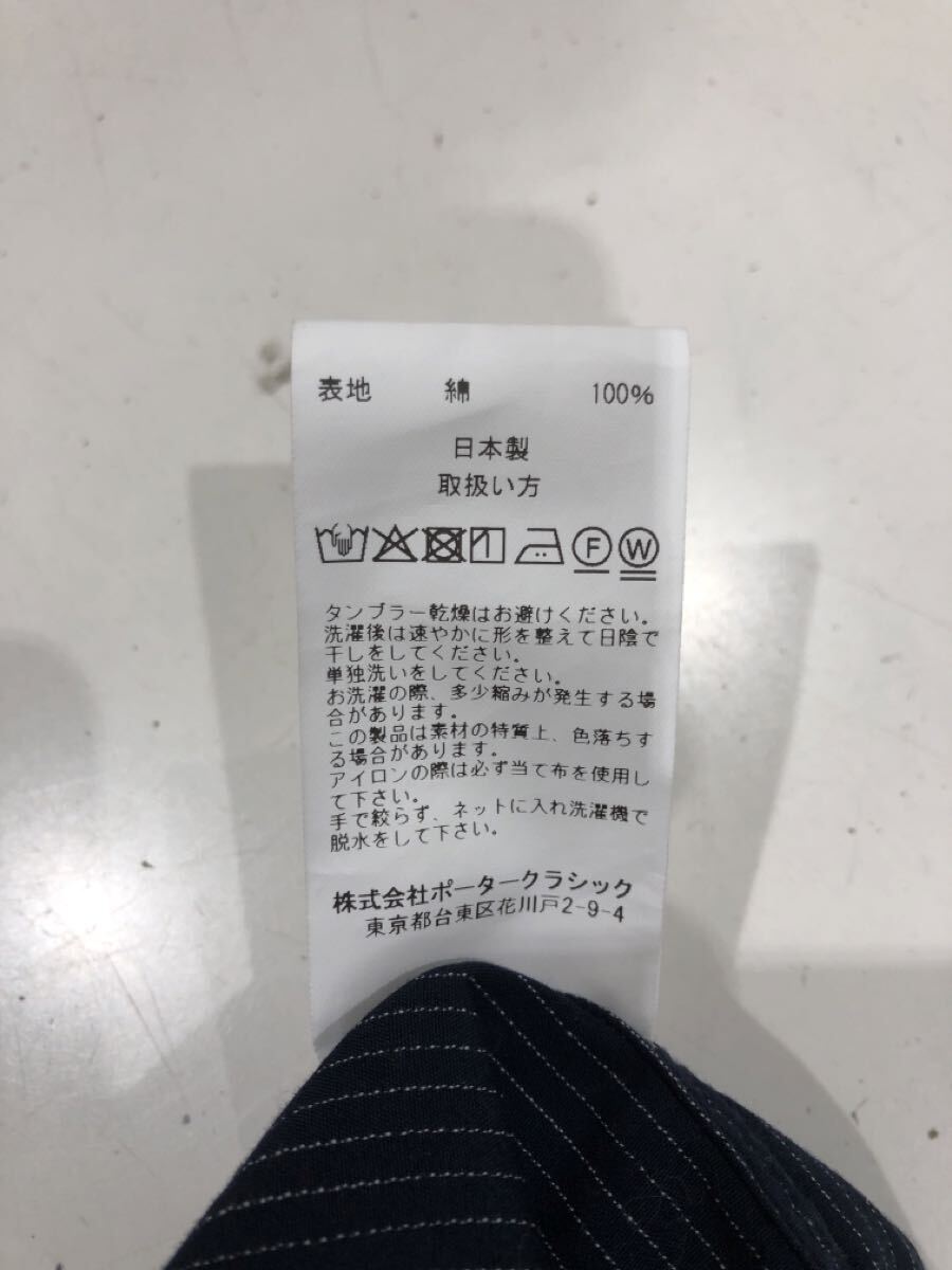 ts20251013【PORTER CLASSIC】 ROLL UP STRIPE SHIRT ロールアップストライプシャツ XLサイズ 長袖シャツ ポータークラシック_画像10