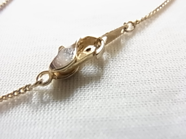 ビンテージ／ヴィンテージ　パールとクリアラインストーンが輝くビジュー　真珠品質不明　ゴールドトーンが高級感の素敵なネックレス♪♪_画像6