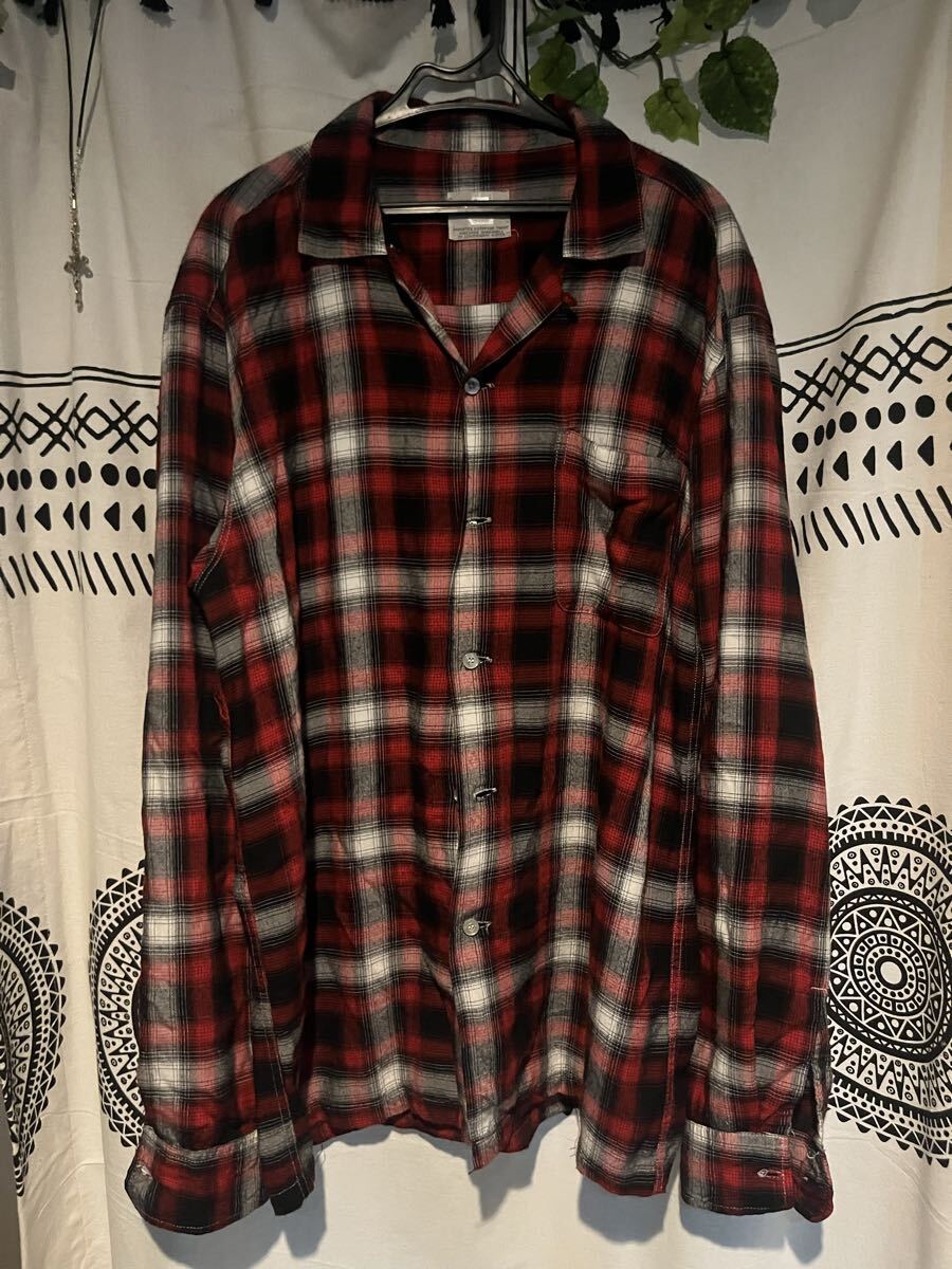 TownClaft 50s～60s オンブレ レーヨンシャツ 長袖シャツ ヴィンテージ チェック オンブレチェック_画像1