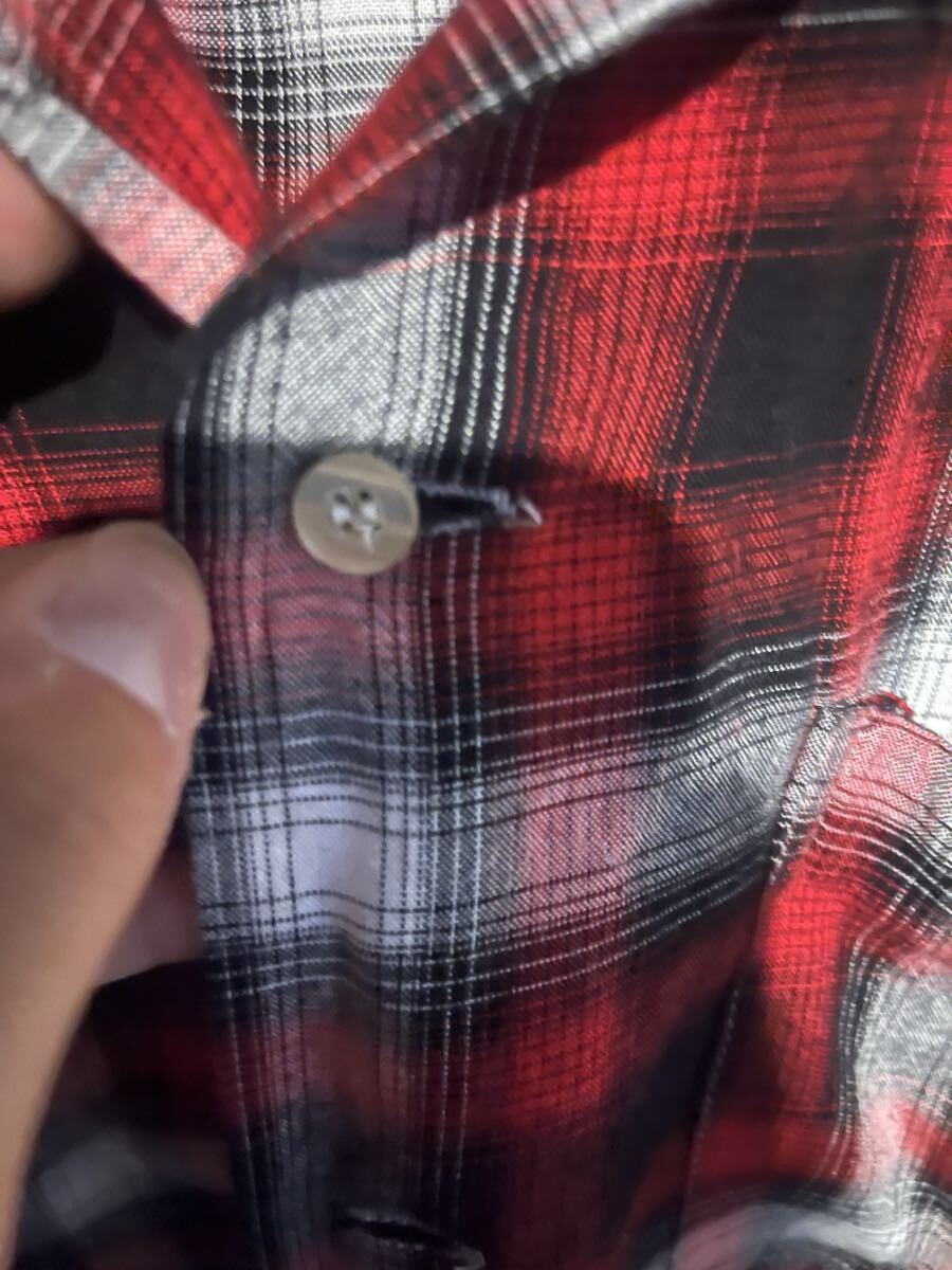 TownClaft 50s～60s オンブレ レーヨンシャツ 長袖シャツ ヴィンテージ チェック オンブレチェック_画像4