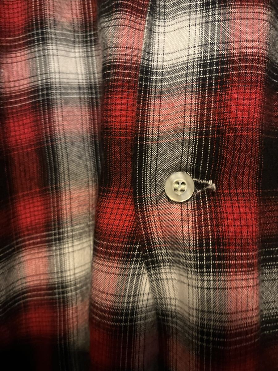 TownClaft 50s～60s オンブレ レーヨンシャツ 長袖シャツ ヴィンテージ チェック オンブレチェック_画像5