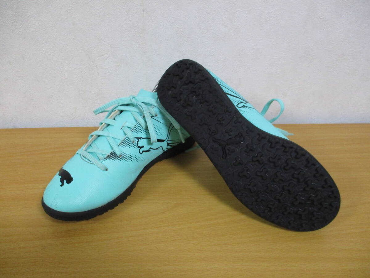 プーマ★サッカー用＜トレーニング・シューズ＞★22ｃｍ　ペパーミントグリーン・黒_画像3