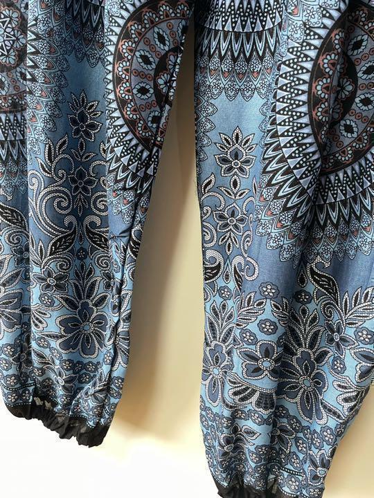 [ новый товар ] Aladdin брюки Thai брюки йога Thai массаж искусственный шелк шаровары автомобиль - кольцо S12 Y163 черный 