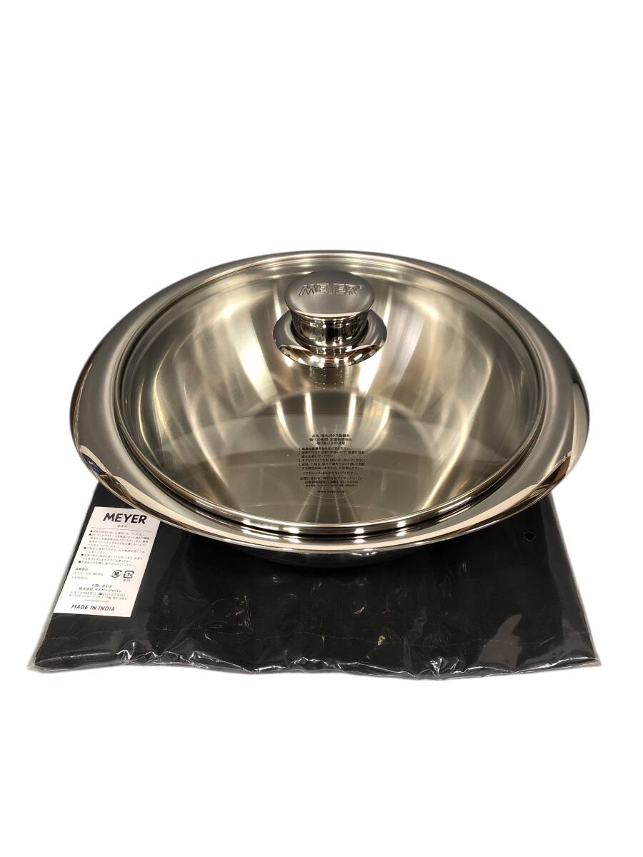 25R366ji3 не использовался MEYERma year NEWPAN 22cm кастрюля с двумя ручками стекло крышка имеется кастрюля кухонная утварь 