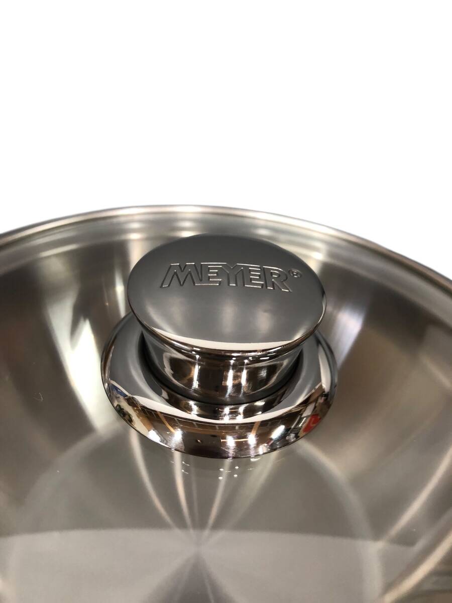 25R366ji3 не использовался MEYERma year NEWPAN 22cm кастрюля с двумя ручками стекло крышка имеется кастрюля кухонная утварь 