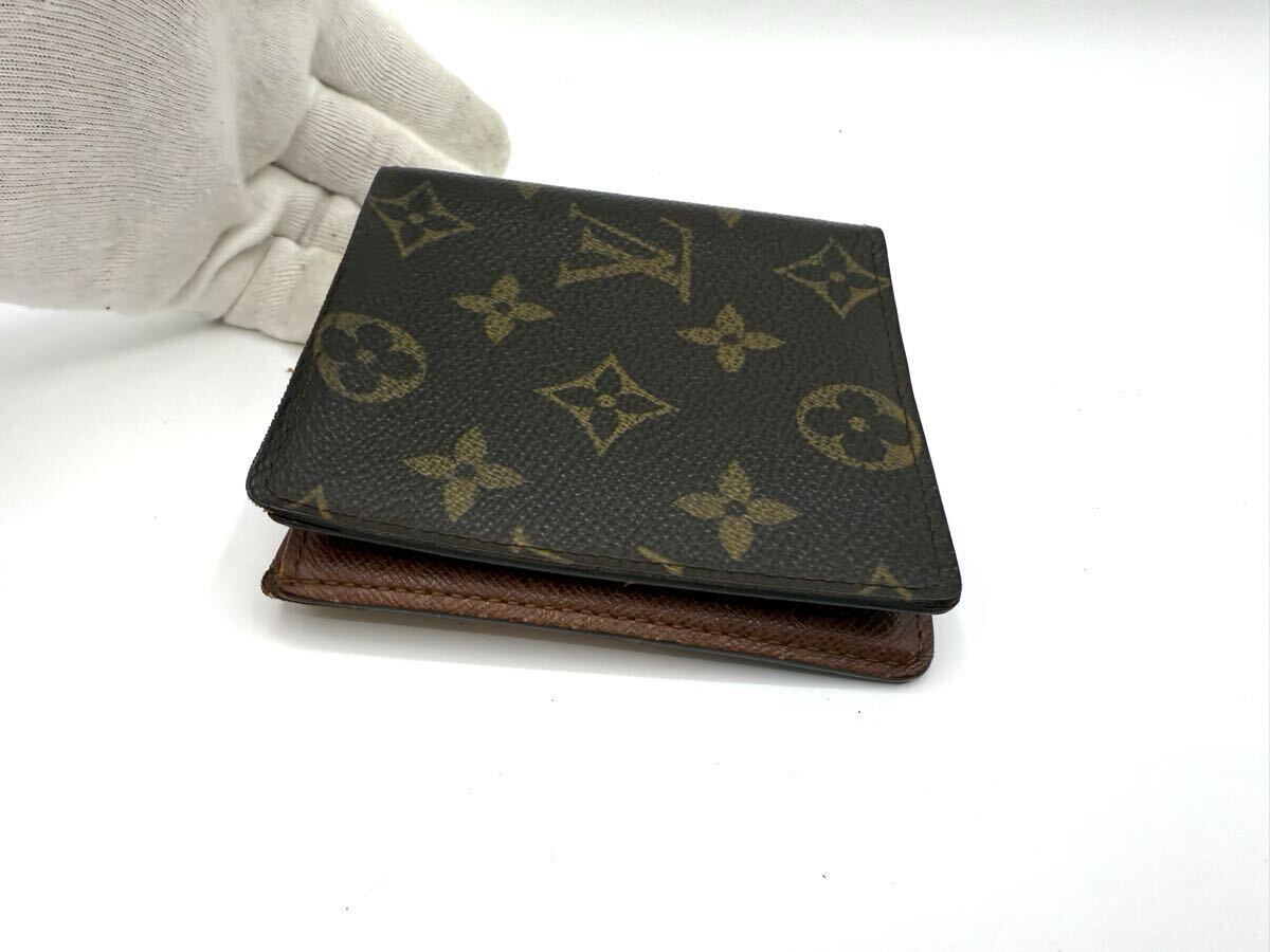 932 美品　LOUIS VUITTON ルイヴィトン モノグラム 財布 ウォレット 二つ折り ミュルティブル ポルトフォイユ　マルコ_画像6