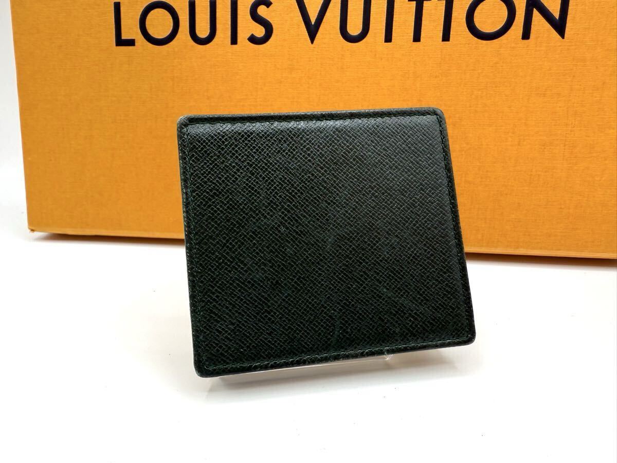 935 ■美品■ LOUIS VUITTON ルイヴィトン M30384 タイガ ポルトモネ ボワット コインケース コインパース 小銭入れ グリーン系 _画像2