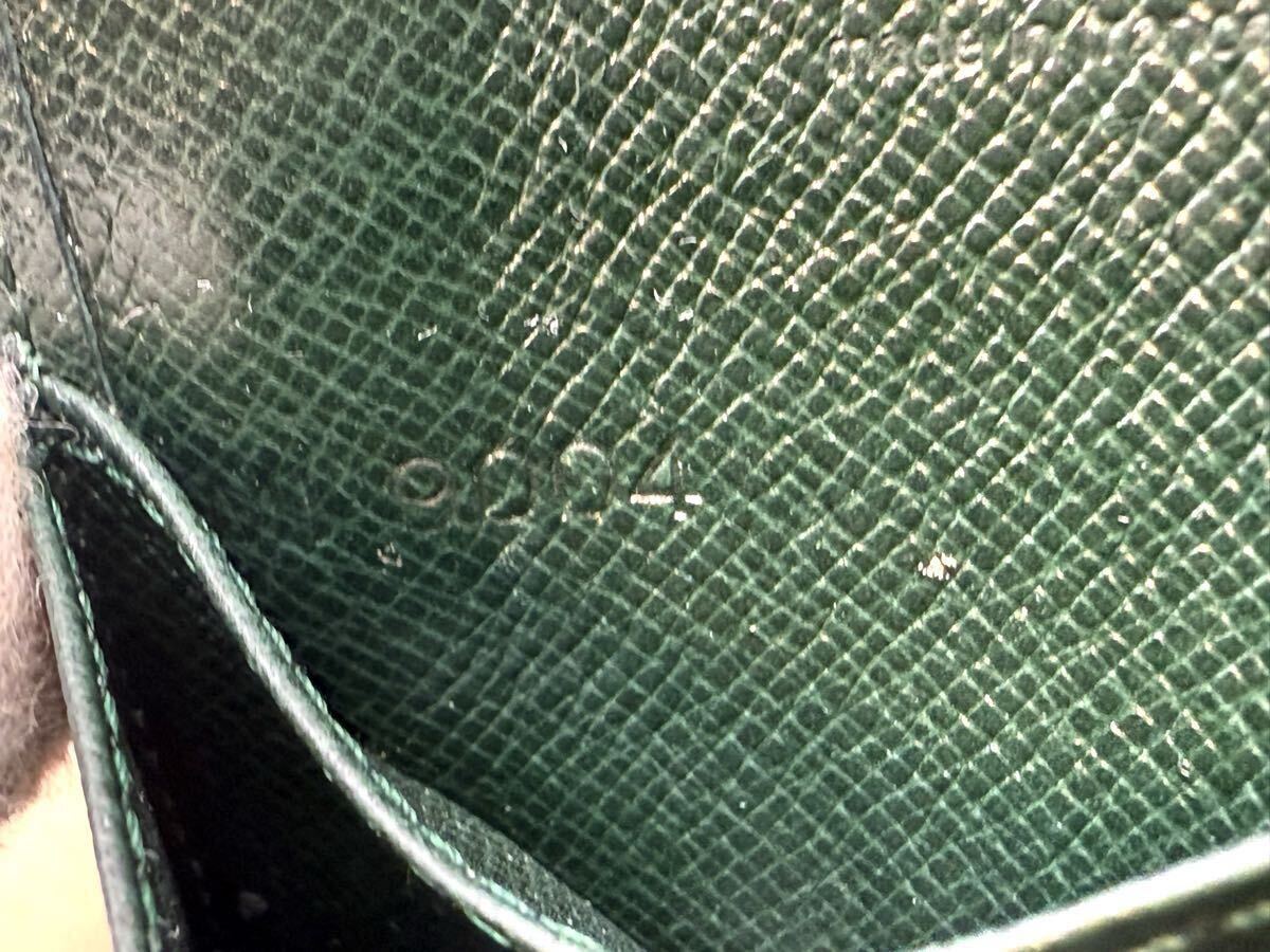 935 ■美品■ LOUIS VUITTON ルイヴィトン M30384 タイガ ポルトモネ ボワット コインケース コインパース 小銭入れ グリーン系 _画像9