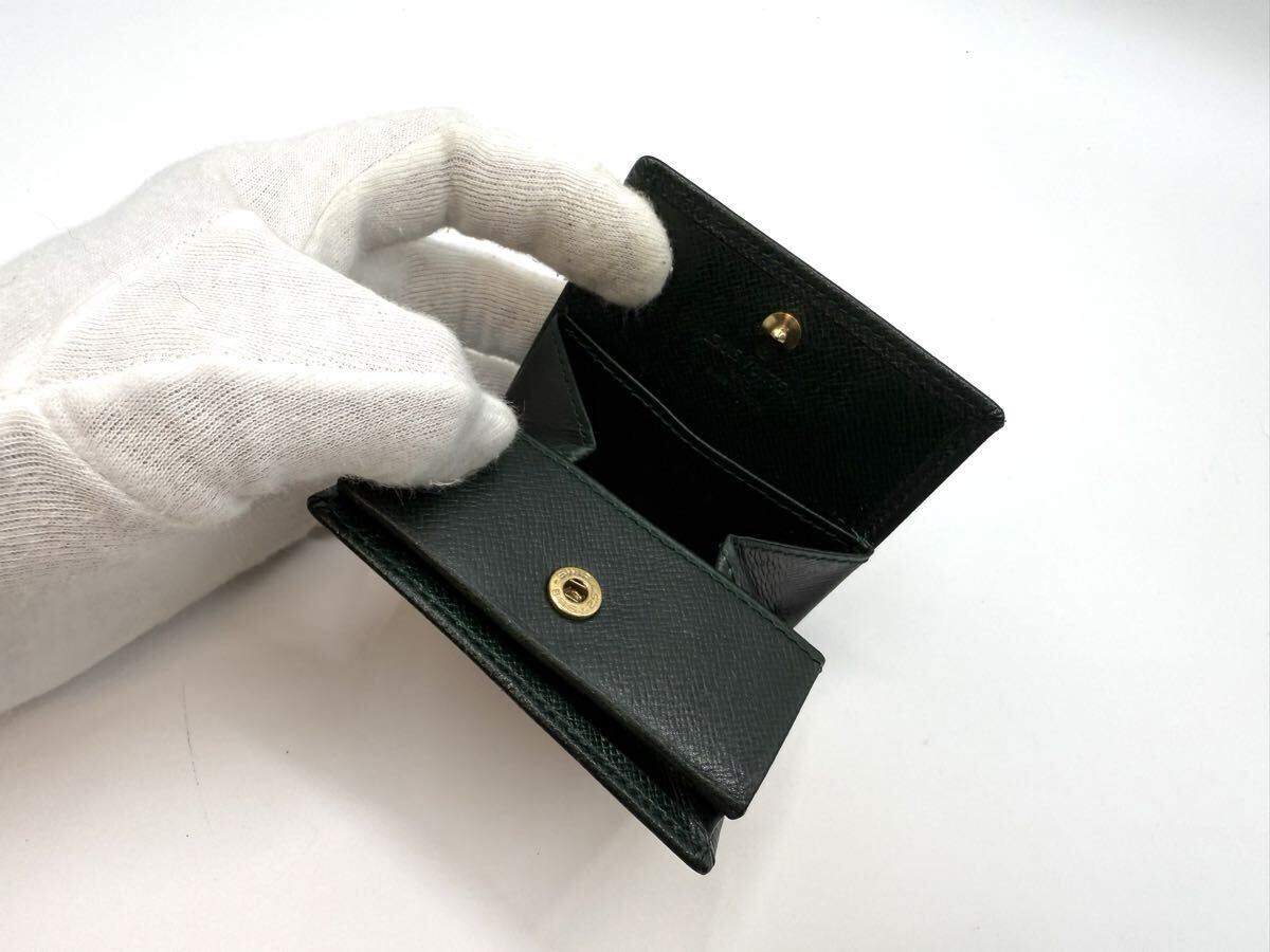 935 ■美品■ LOUIS VUITTON ルイヴィトン M30384 タイガ ポルトモネ ボワット コインケース コインパース 小銭入れ グリーン系 _画像10