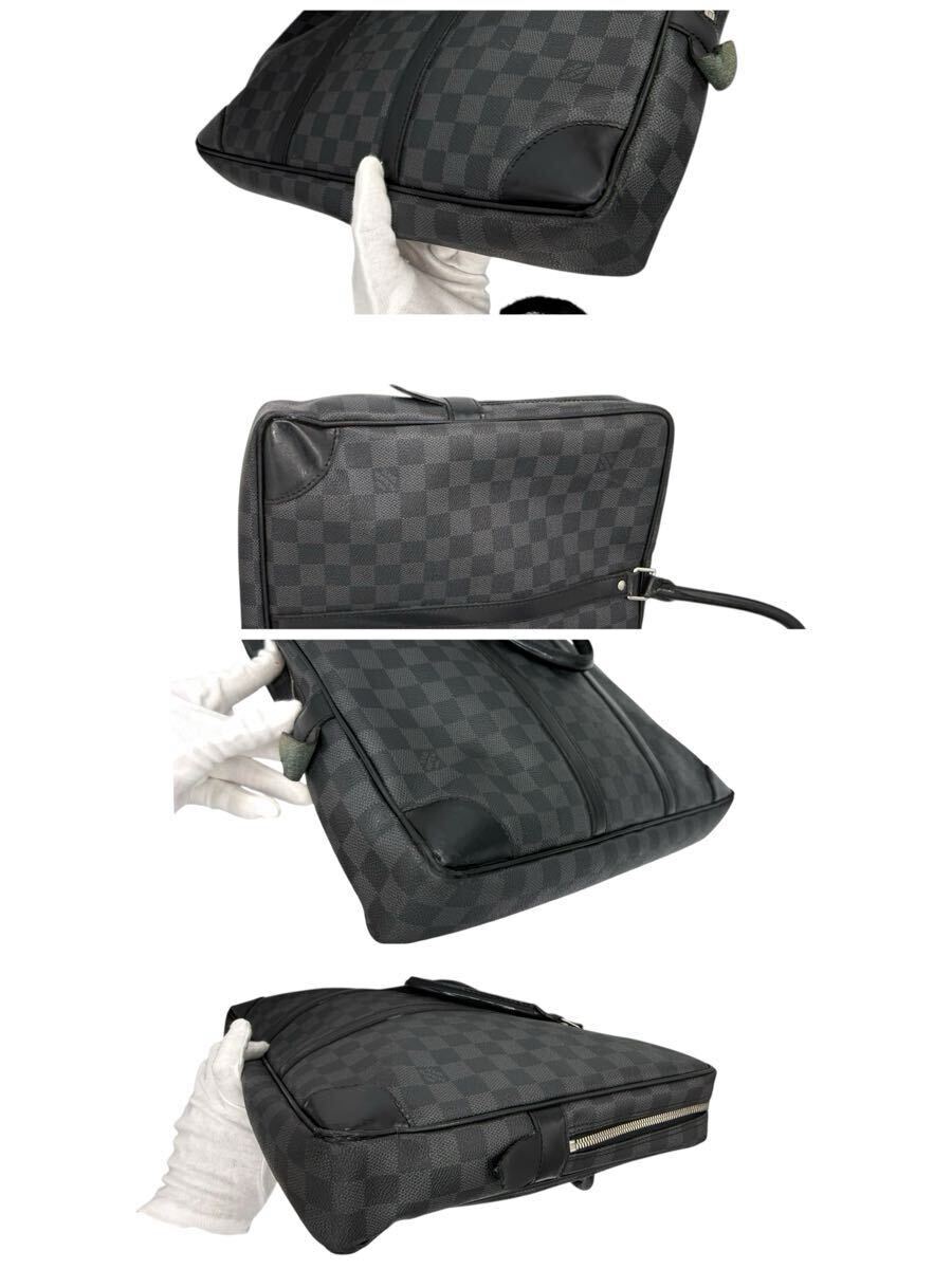 美品 ルイヴィトン LOUIS VUITTON ポルト ドキュマン ヴォワヤージュ GM 2way ビジネスバッグ N41123 ダミエグラフィット _画像5