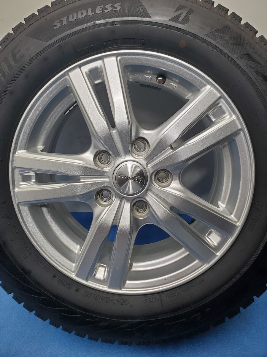 195/65R15 スタッドレス 深溝 バリ溝 23年式 ブリヂストン VRX2 15インチ 6J 5H PCD114.3 送料全国一律 T2436 _画像5