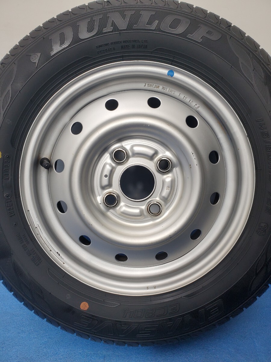 145/80R13 ラジアル サマータイヤ 夏タイヤ ダンロップ エナセーブ EC204 13インチ 4J 4H PCD100 スズキ 送料全国一律 T1546_画像5