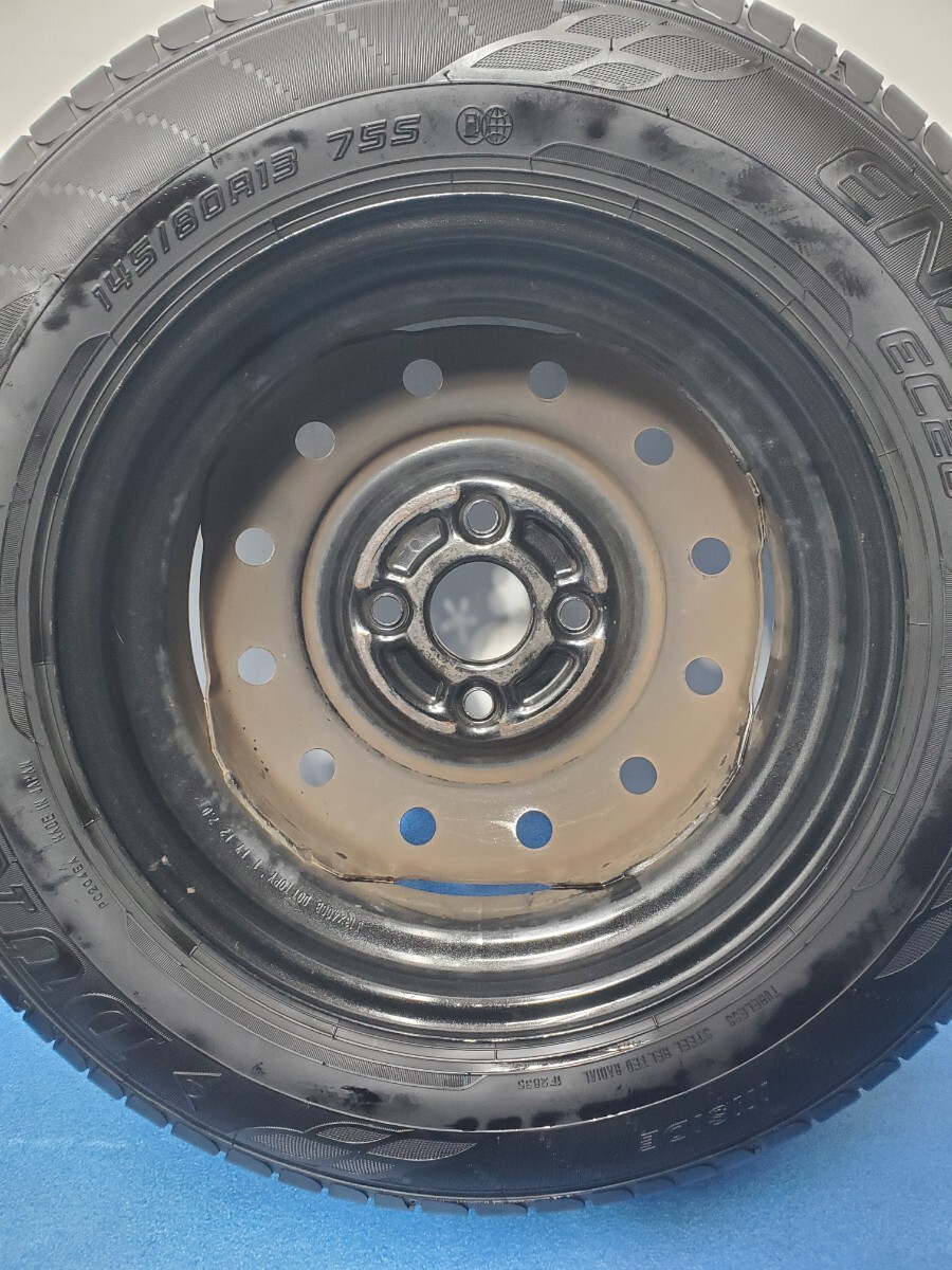 145/80R13 ラジアル サマータイヤ 夏タイヤ ダンロップ エナセーブ EC204 13インチ 4J 4H PCD100 スズキ 送料全国一律 T1546_画像10