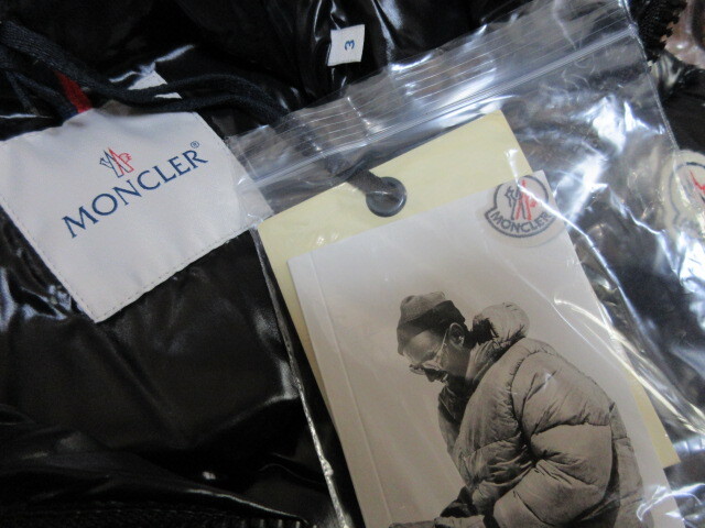 モンクレール MONCLER  GHANY GILET ガーニー ロゴ ワッペン ダウン ベスト 黒 3 未使用 デッドストック品_画像4