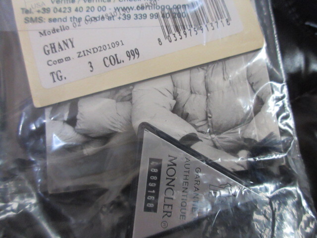 モンクレール MONCLER  GHANY GILET ガーニー ロゴ ワッペン ダウン ベスト 黒 3 未使用 デッドストック品_画像5