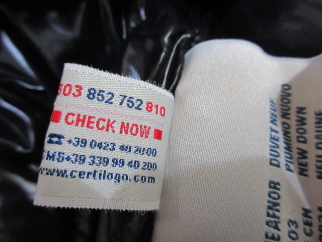 モンクレール MONCLER  GHANY GILET ガーニー ロゴ ワッペン ダウン ベスト 黒 3 未使用 デッドストック品_画像7