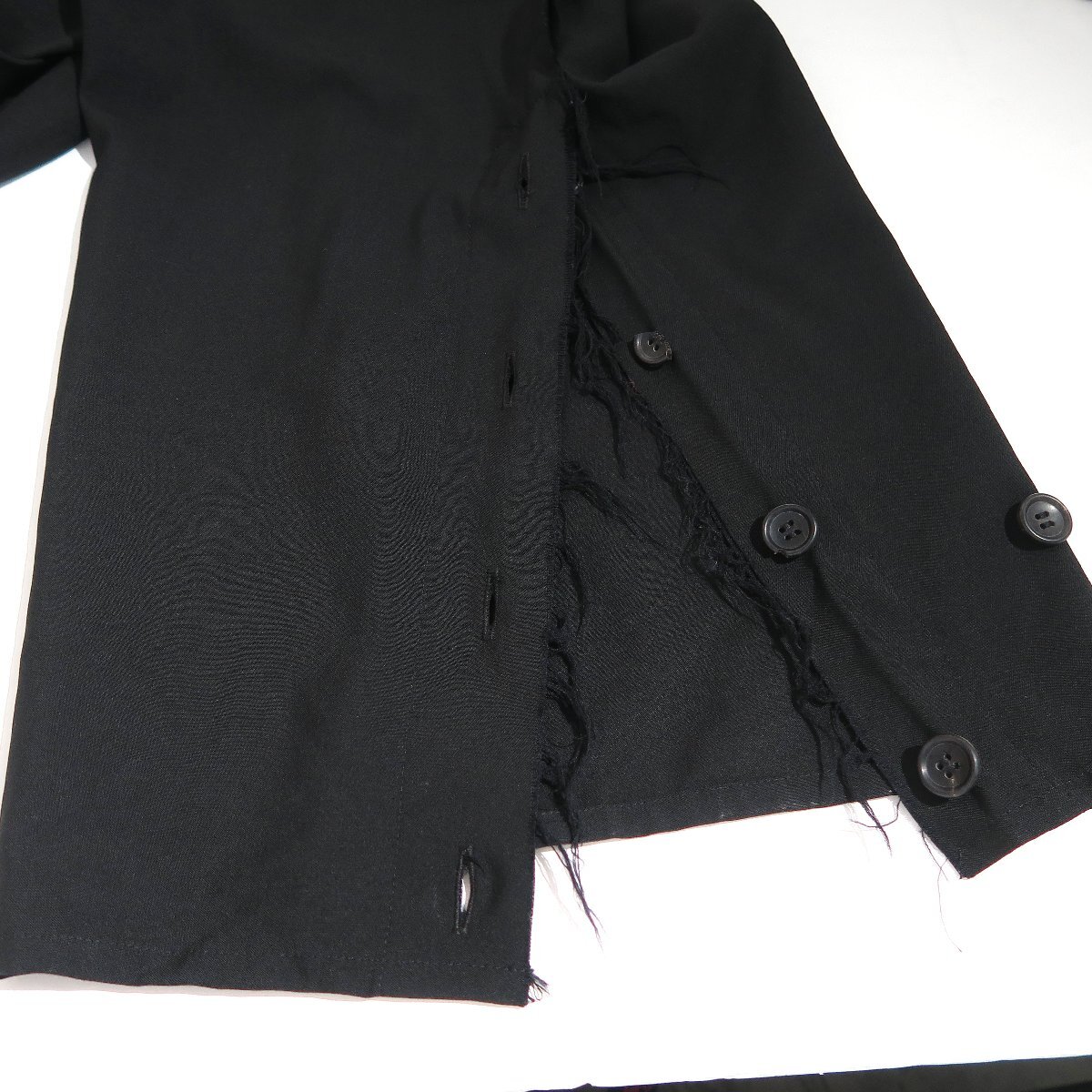 20ss Yohji Yamamoto +NOIR サイドベルトワイドパンツ NN-P09-106 size1 ヨウジヤマモトプリュスノアール_画像7
