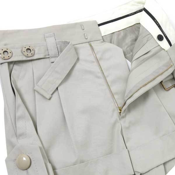 【SALE】新品 定価78,840円 MARC JACOBS PLEATED SHORT W/ TAB CUFF DTL size00 グレー W41504417 マークジェイコブス ショート パンツ_画像5