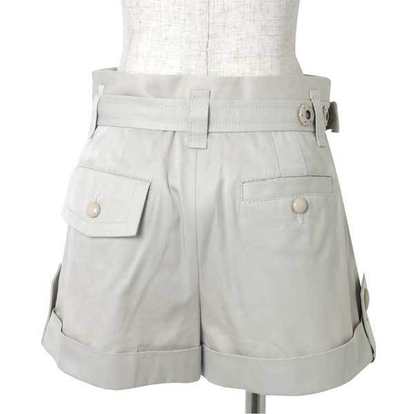 【SALE】新品 定価78,840円 MARC JACOBS PLEATED SHORT W/ TAB CUFF DTL size00 グレー W41504417 マークジェイコブス ショート パンツ_画像3