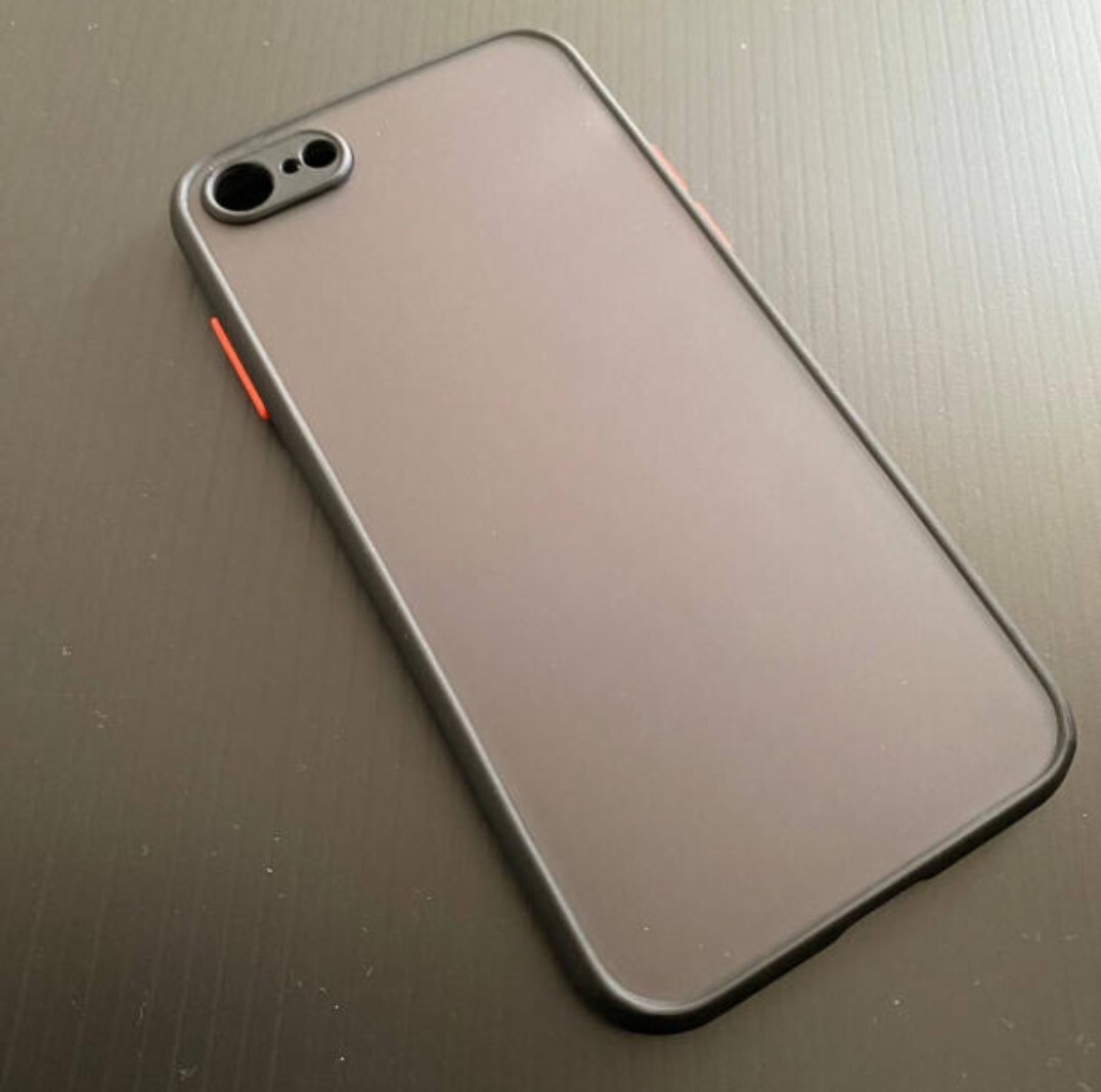 iPhoneSE2用　SE3用 iPhoneケース 透明ケース 半透明ケース スマホカバー マット 黒 耐衝撃 可愛い 韓国 TPU 軽量 ケース カーバー_画像6