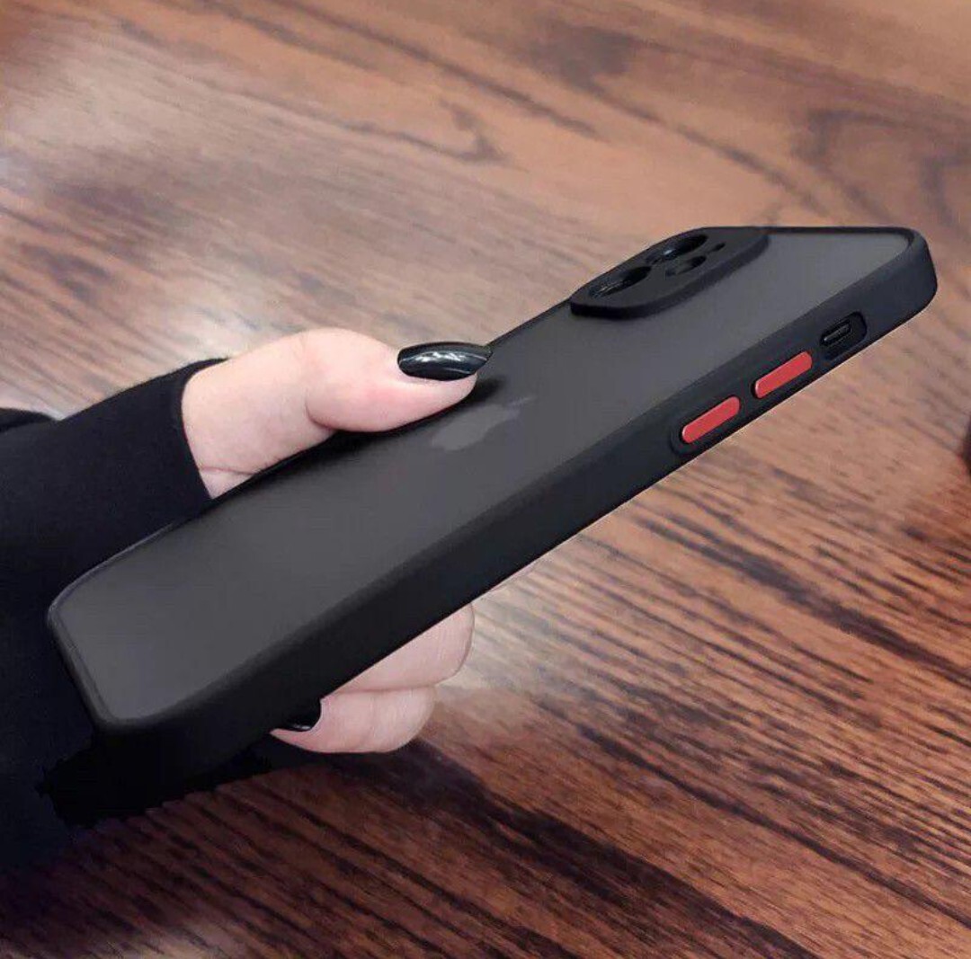 iPhoneSE2用　SE3用 iPhoneケース 透明ケース 半透明ケース スマホカバー マット 黒 耐衝撃 可愛い 韓国 TPU 軽量 ケース カーバー_画像3