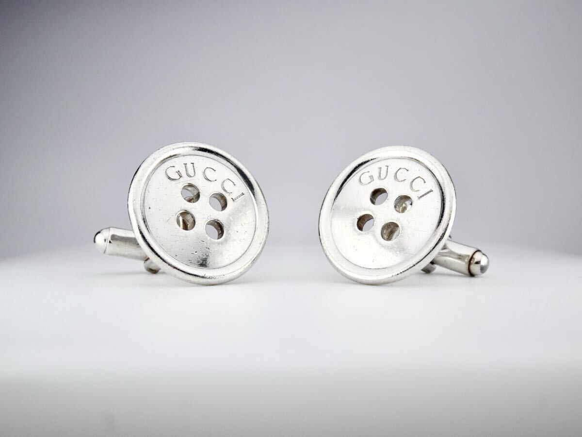 GUCCI グッチ SV 925 cufflinks カフス カフリンクス 7-10-1_画像2