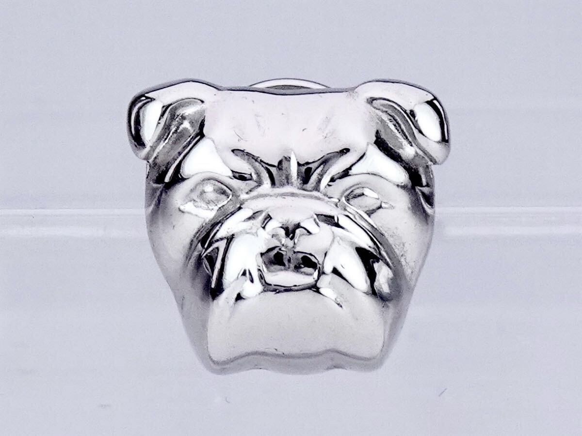 dunhill ダンヒル ブルドッグ シルバー925 タイタック　ピンバッジ　ピンズ　ラペルピン　タイピン ネクタイピン　7-10-47_画像1