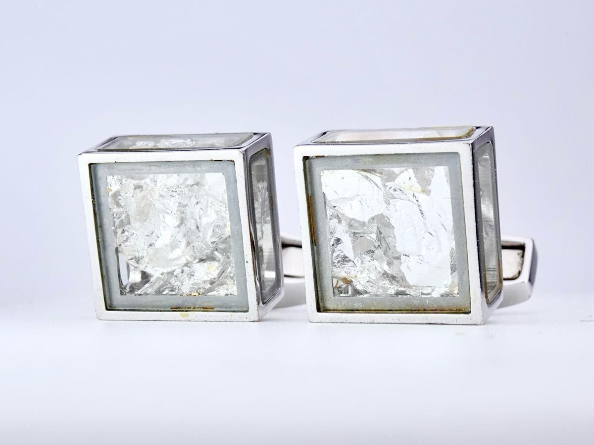 TATEOSSIAN タテオシアン　Pandora's Box シルバー　リーフ　カフス　カフリンクス　cufflinks 7-10-154_画像1
