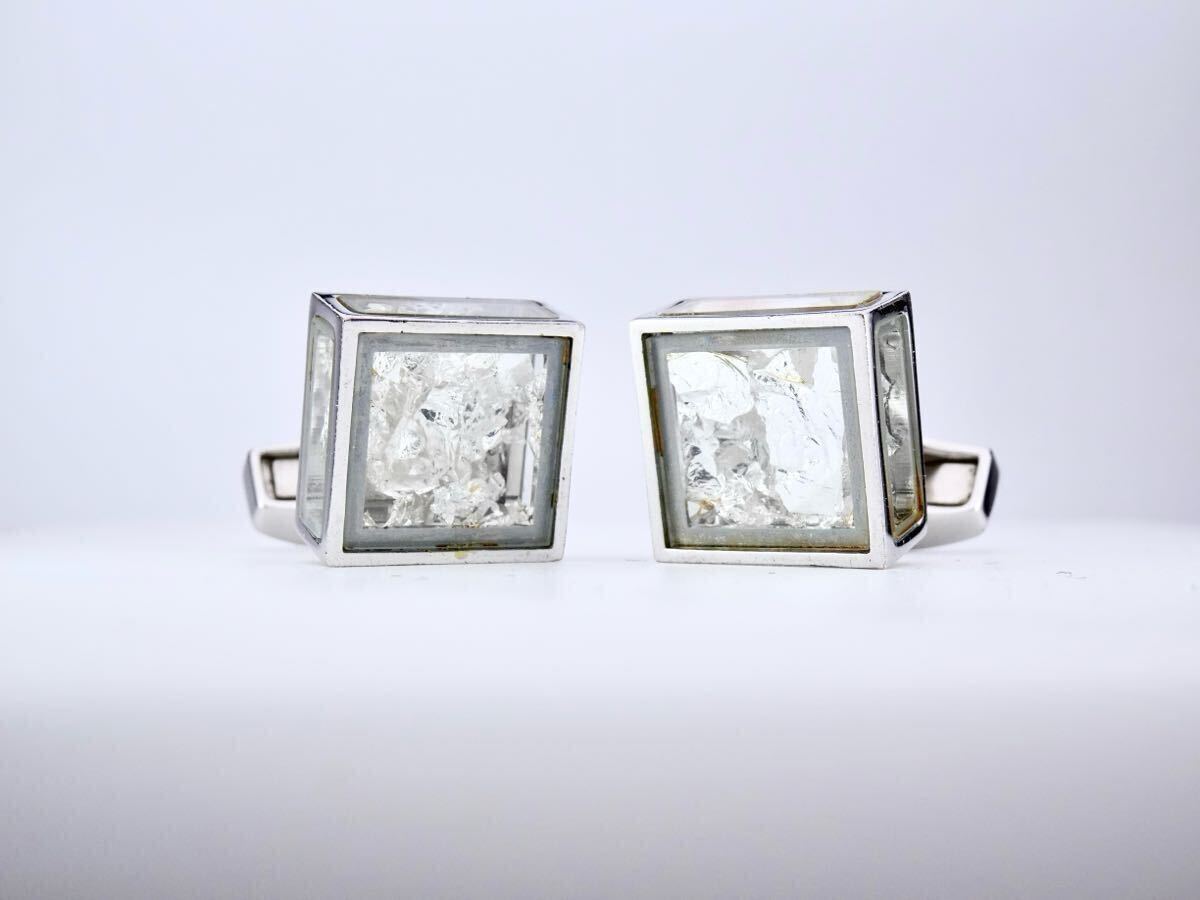 TATEOSSIAN タテオシアン　Pandora's Box シルバー　リーフ　カフス　カフリンクス　cufflinks 7-10-154_画像3