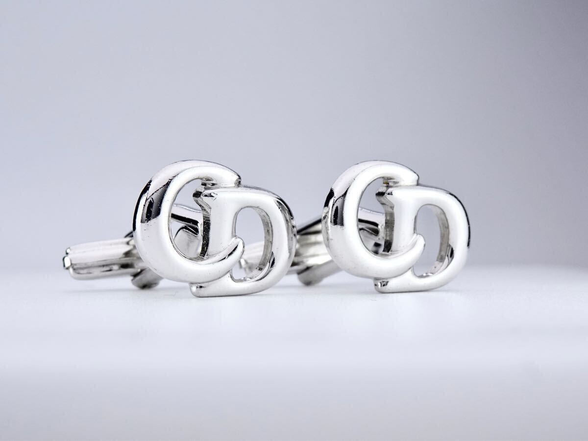Christian Dior ディオール　CDロゴ　cufflinks カフス　カフリンクス　7-10-182_画像2