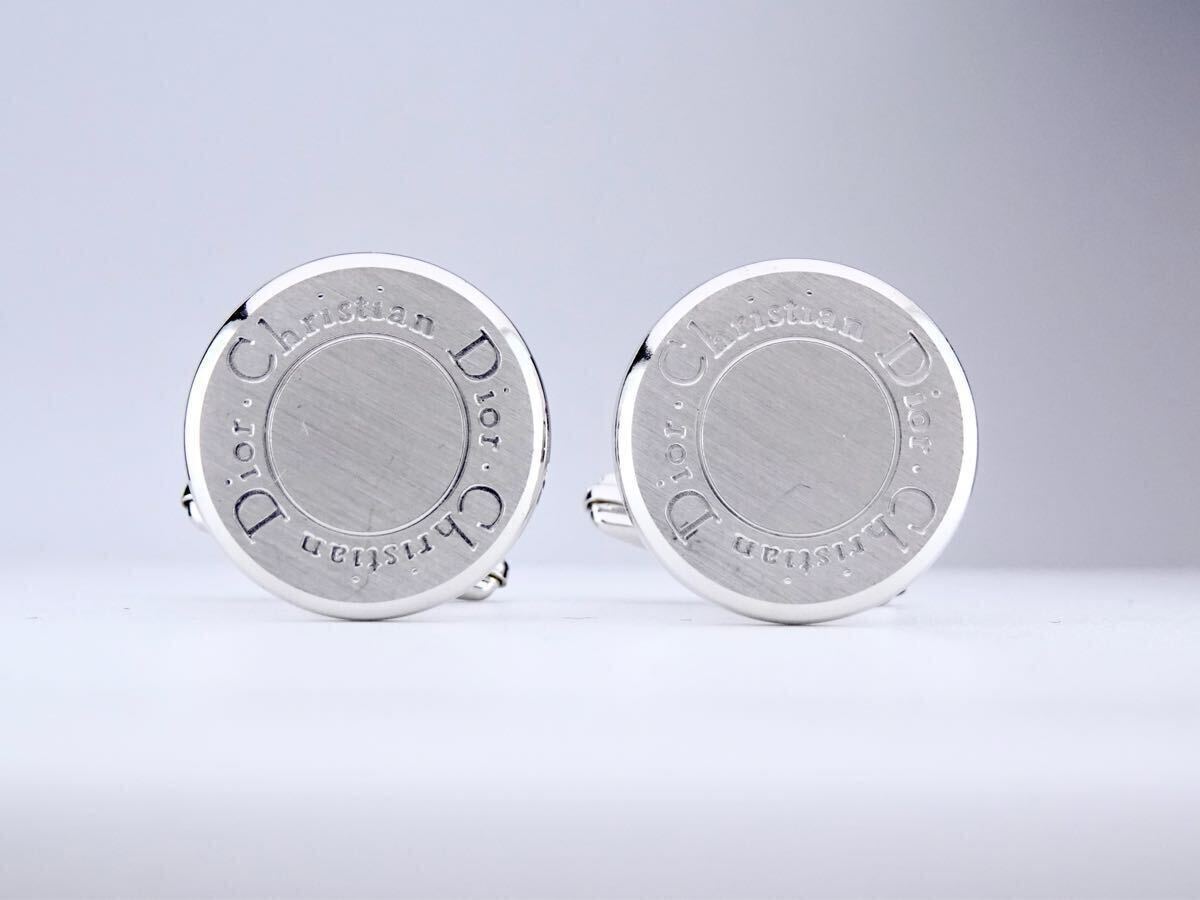 Christian Dior ディオール オーバル ロゴ cufflinks カフス カフリンクス 7-10-183_画像2