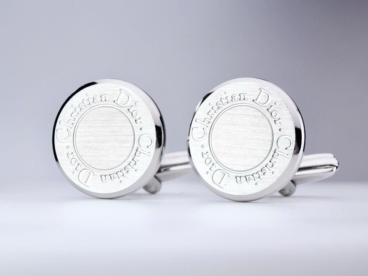Christian Dior ディオール オーバル ロゴ cufflinks カフス カフリンクス 7-10-183_画像5