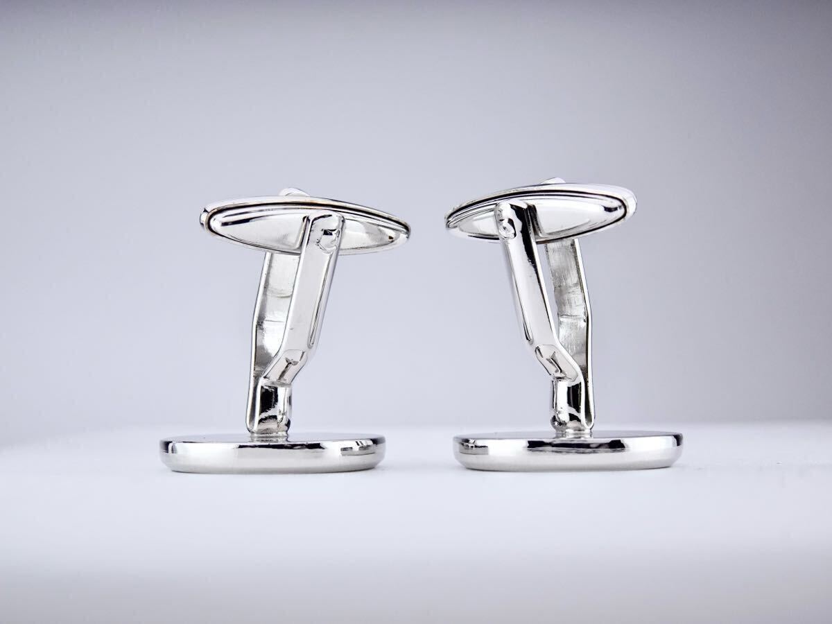 Christian Dior ディオール オーバル ロゴ cufflinks カフス カフリンクス 7-10-183_画像9