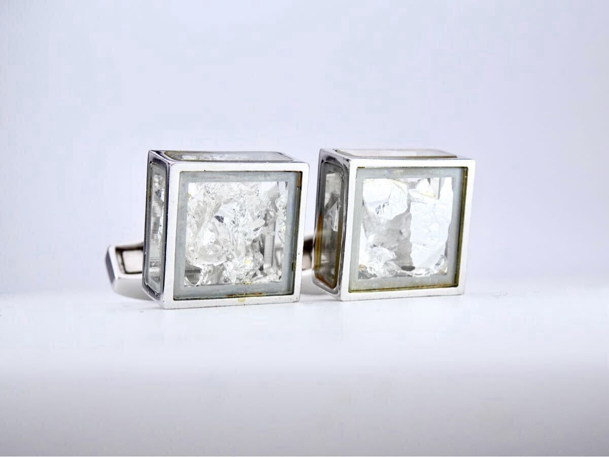 TATEOSSIAN タテオシアン　Pandora's Box シルバー　リーフ　カフス　カフリンクス　cufflinks 7-10-154_画像5