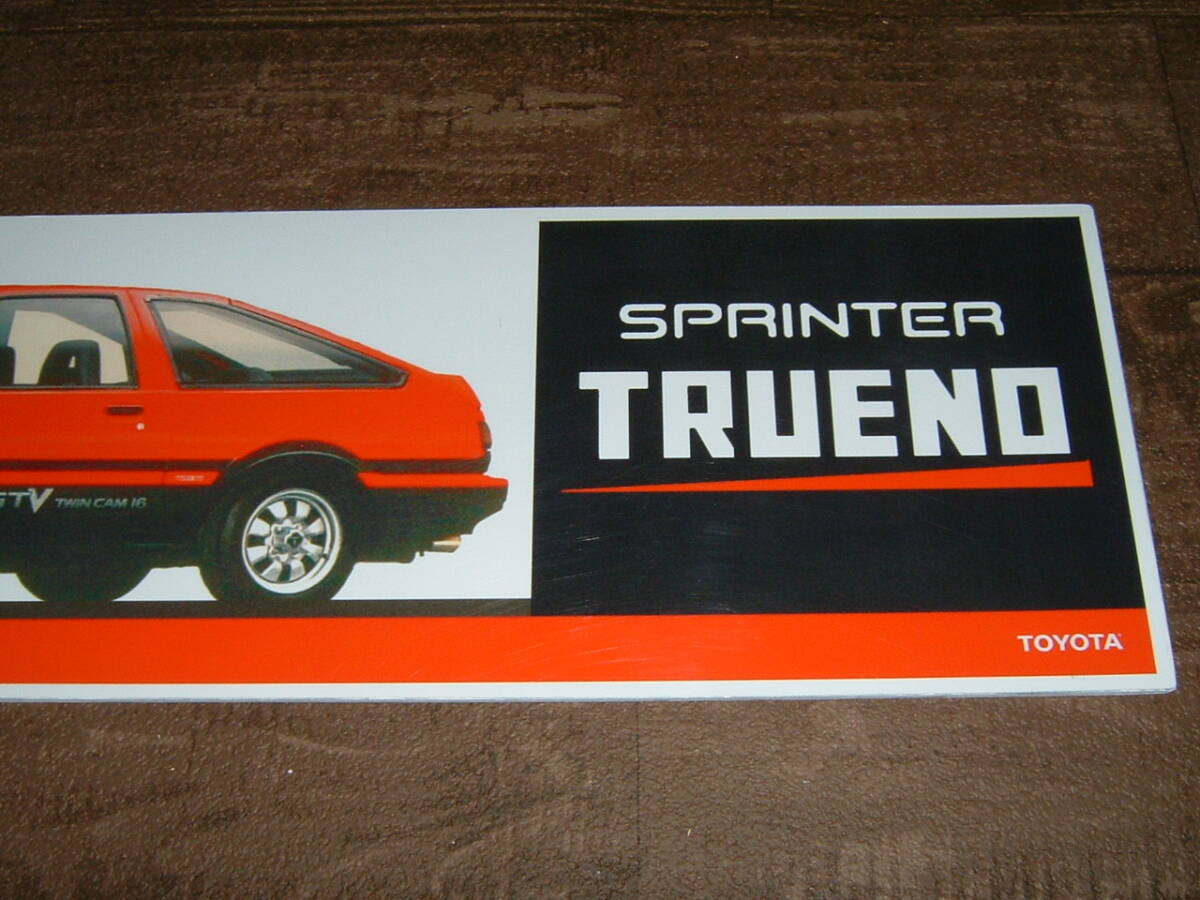 中古☆「トヨタ.トレノ」屋外用看板 (検:AE86.GTV.ハチロク.3ドア.スプリンター.レビン.ポスター.3ドア.旧車.昭和.車庫/飾り.インテリア用_画像3