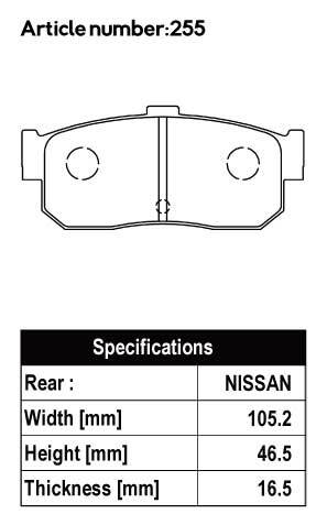 ACRE アクレ ブレーキパッド スーパーファイター 前後セット ラシーン RHNB14 H9.1～H12.8 4WD 1.8L_画像3