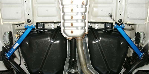 CUSCO クスコ パワーブレース フロアーリヤ インプレッサ GH8 2007年06月～2011年12月 EJ20 2.0T 4WD S-GT AT車 ※沖縄・離島は着払い_画像2