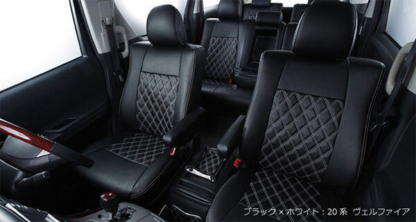 Bellezza ベレッツァ シートカバー ワイルドステッチ アウトランダーPHEV GN0W R3/12~ 5人乗 G他 運転席パワーシート 助手席手動シート_画像4