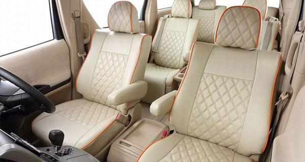 Bellezza ベレッツァ シートカバー ワイルドステッチα ekスペース B34A B37A R5/6~R7/10 4人乗 G/M 1列目ベンチ(助手席裏側USB有)_画像5