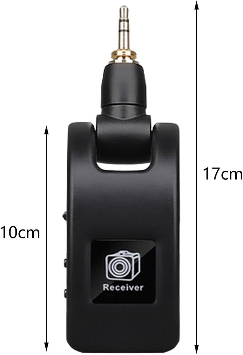 ギターシステム ワイヤレスシステム ギターダイナミックマイク コンデンサーマイクシステム 内蔵充電式バッテリー 送受信機 220°回転 黒_画像2